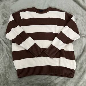 Brandy Melville Brianna sweater white and brown